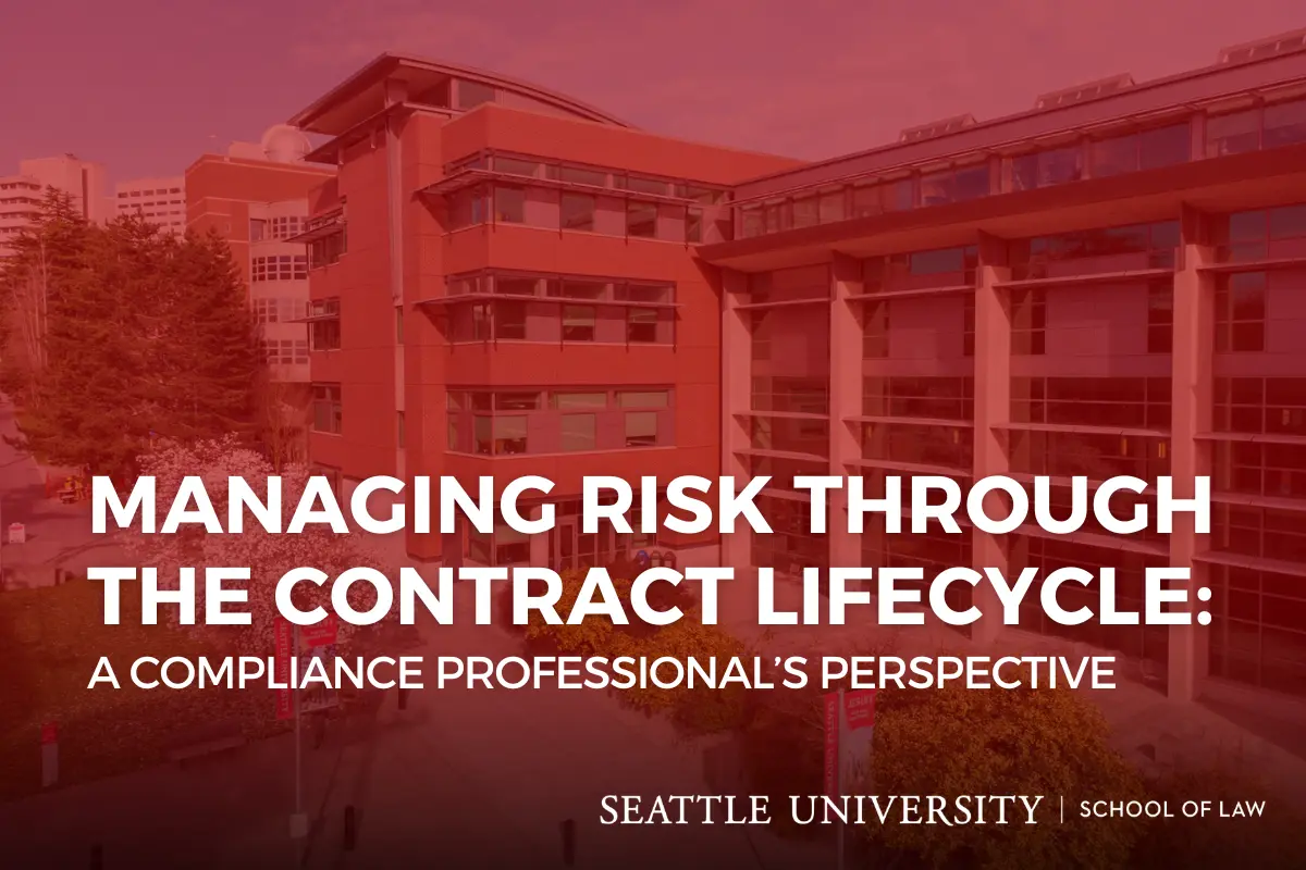 Managing risk through the contract lifecycle webinar